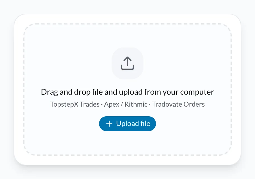 Area di import CSV VeloTape per export del broker e del foglio